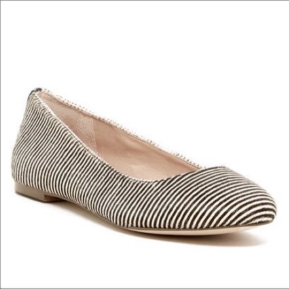 Dr. Scholls Calf hair brown stripe flats 7 - Picture 1 of 6